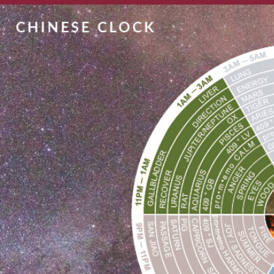 Wall chart - Chinese clock - order online
